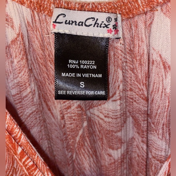 Luna Chix One Piece Romper RED/WHT SZ Sm - Picture 4 of 4